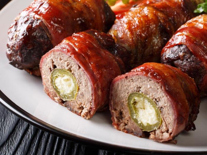 Armadillo eggs sausage cdkitchen recipe jalapenos wrapped stuffed jalapeno poppers cheese ultimate