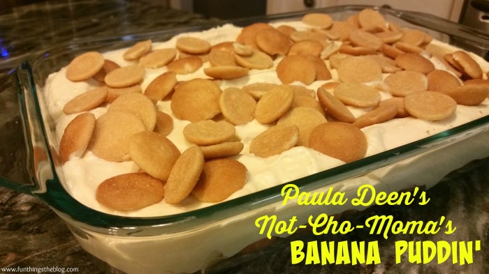 Recipe for not your mama's banana pudding