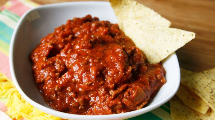 Beanless chili recipe