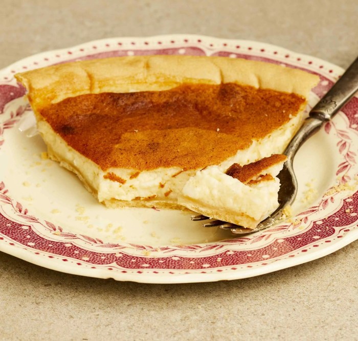 Cheese pie amish cottage custard lemony