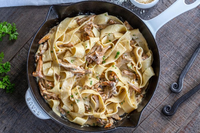 Chanterelle mushroom pasta recipe mushrooms meal great noordinaryhomestead seems weeknight option quick easy like