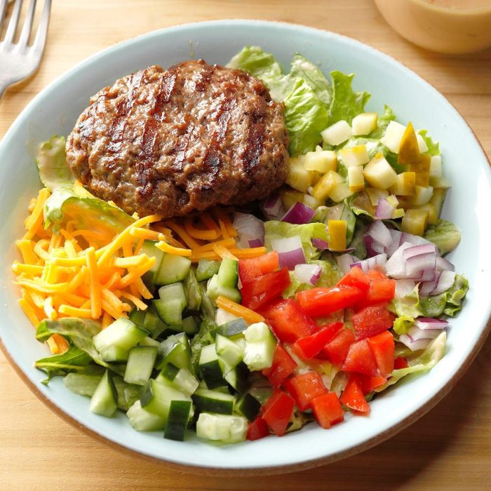 Burger bowls recipe loaded