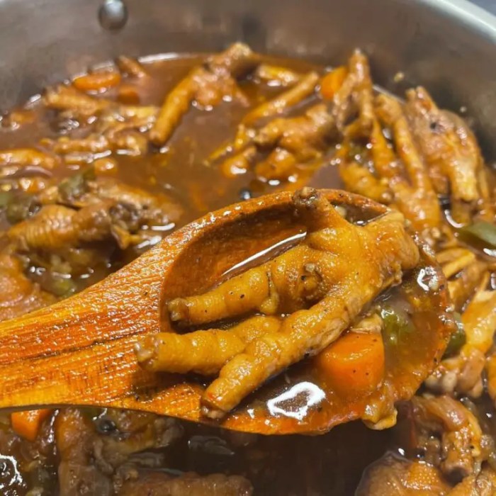Feet chicken adobo recipe palaka adobong filipino spicy baluarte casa recipes