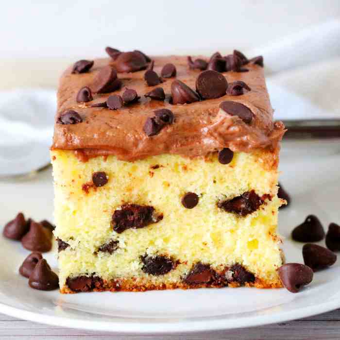 Super moist white cake with chocolate chips recipe