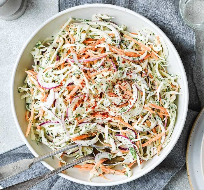 Coleslaw crunchy slaw salata homemade dressing creamy cabbage shredded carrots sandwich topping mixes jessicagavin resepi ceriasihat kool sliced