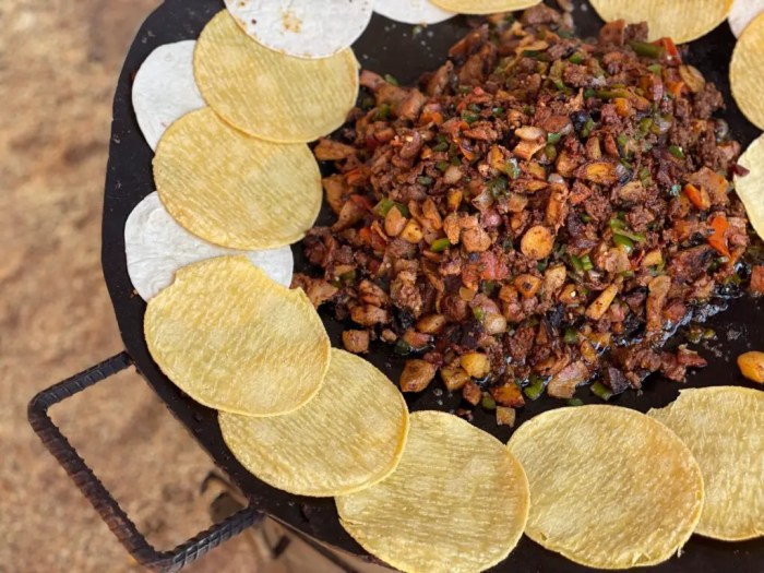 Discada potatoes sausage mexican family