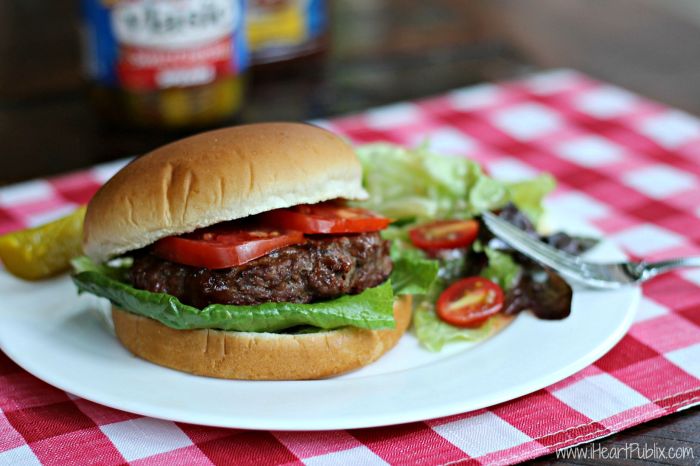 Burgers barbecue recipe food box