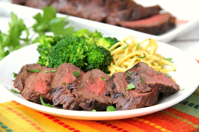 Venison backstrap grilled