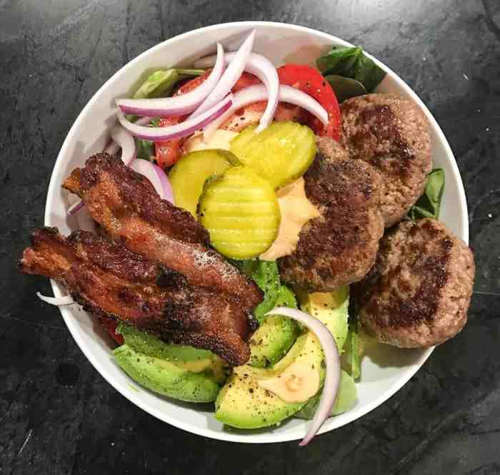 Burger bowl recipe