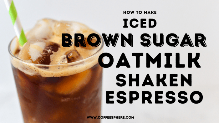 Brown sugar shaken espresso recipe