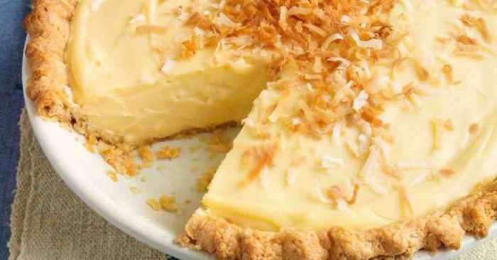 Coconut custard pie recipe