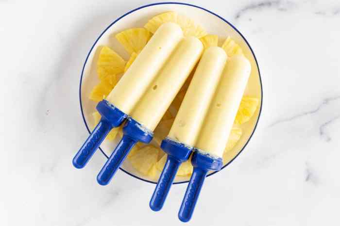 Pineapple flavored popsicle recipe using pineapple juice