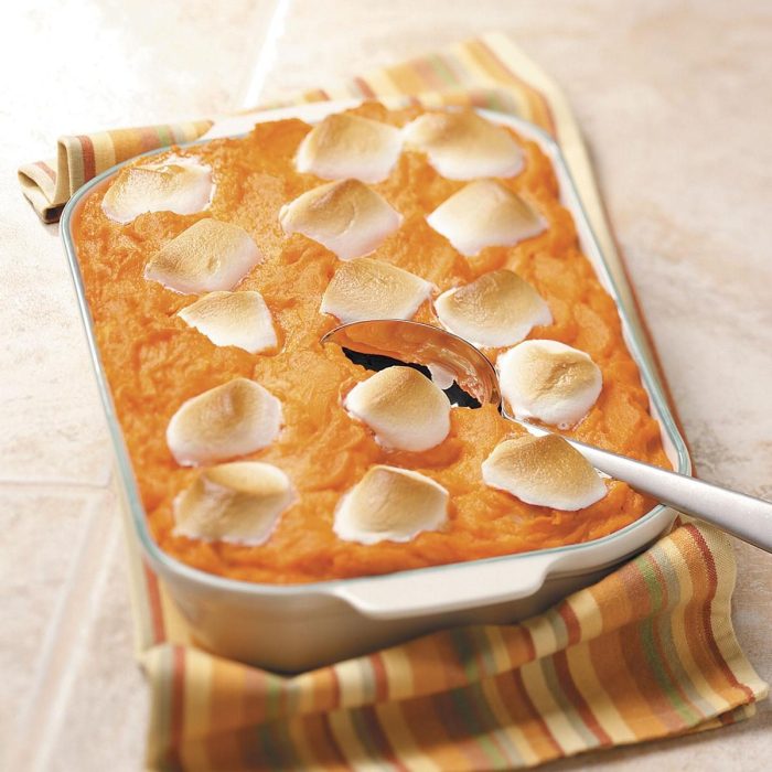 Potato sweet pineapple casserole marshmallows recipe recipes thanksgiving potatoes taste tasteofhome choose board