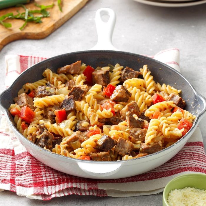 Steak and pasta recipes