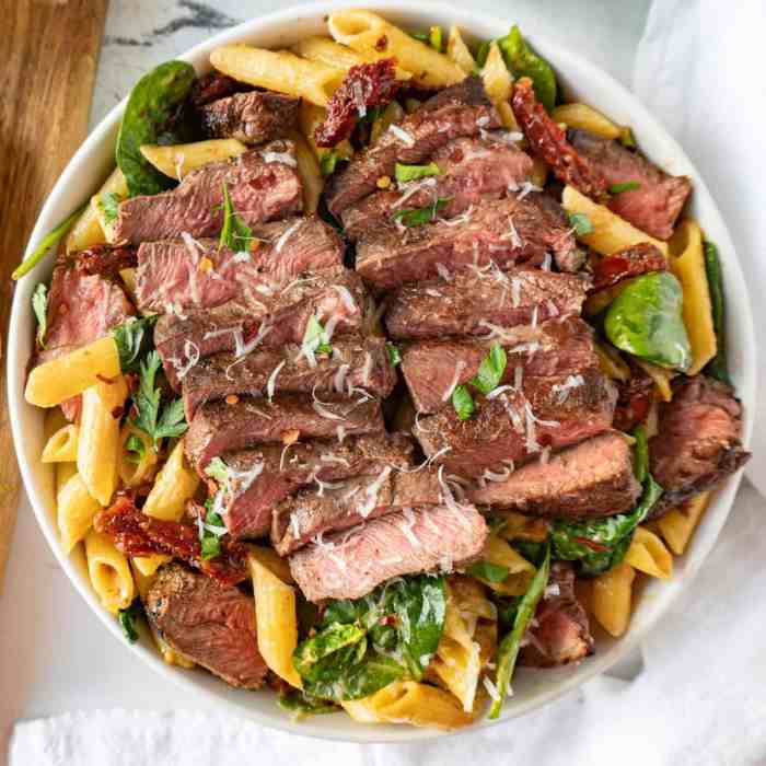 Steak pasta recipes