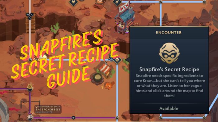 Snapfire secret recipe