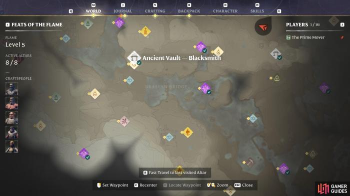 Enshrouded hidden crafting recipes blackmire