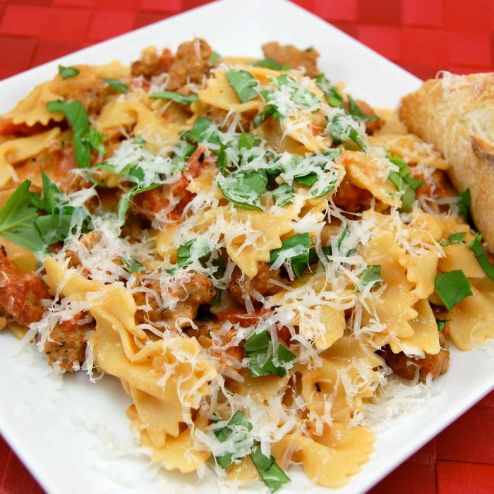 5 star chicken pasta recipes with farfalle