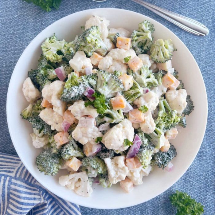 Cauliflower broccoli easy picnics functions throw together simplejoy