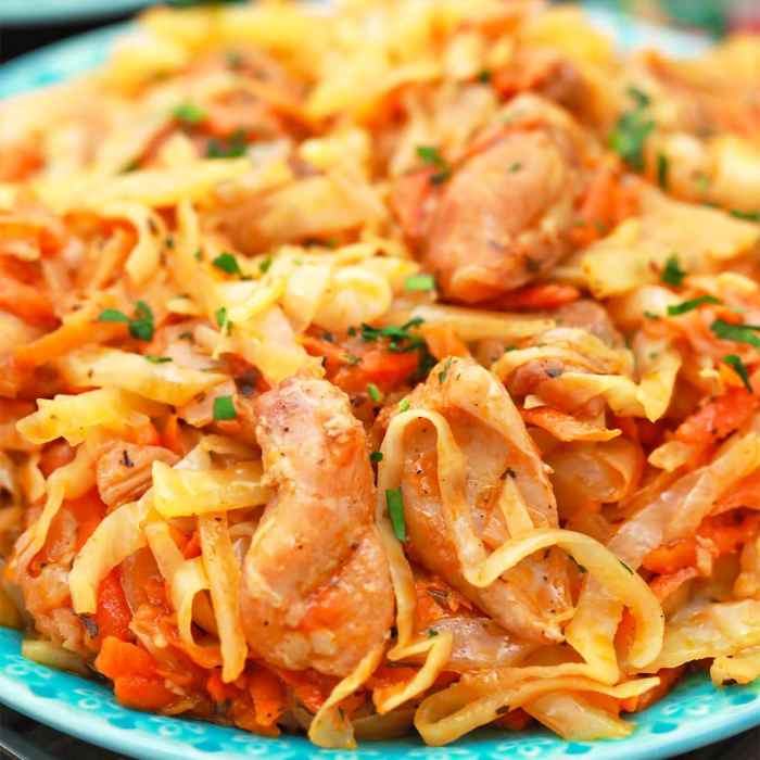 Chicken and cabbage recipes