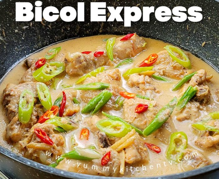 Bicol express recipe