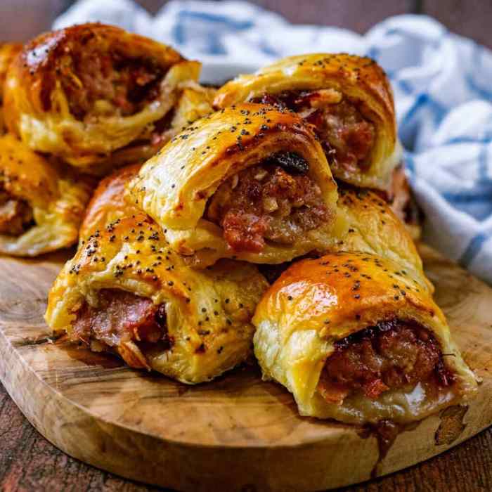 Sausage rolls pastry puff deliciously beef delishably cooking chin hubpages