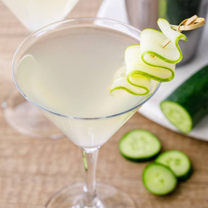 Cucumber martini zenbelly