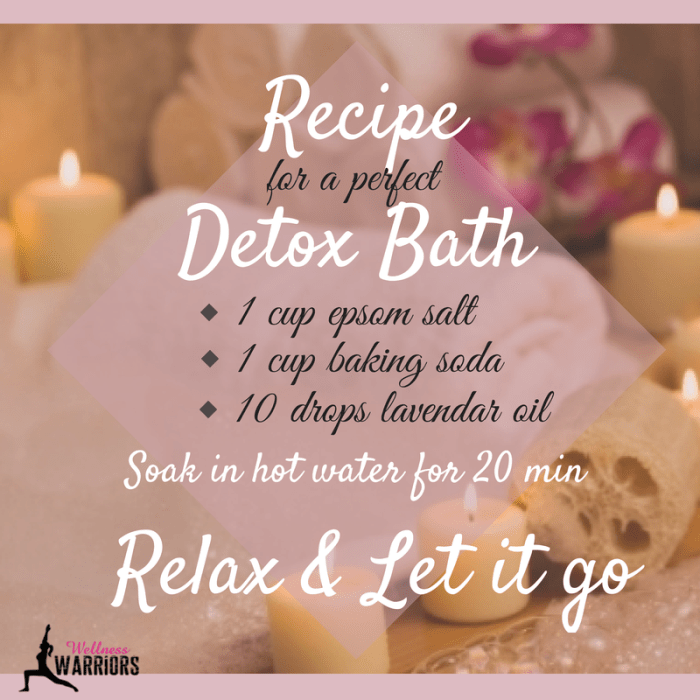 Detox bath recipe