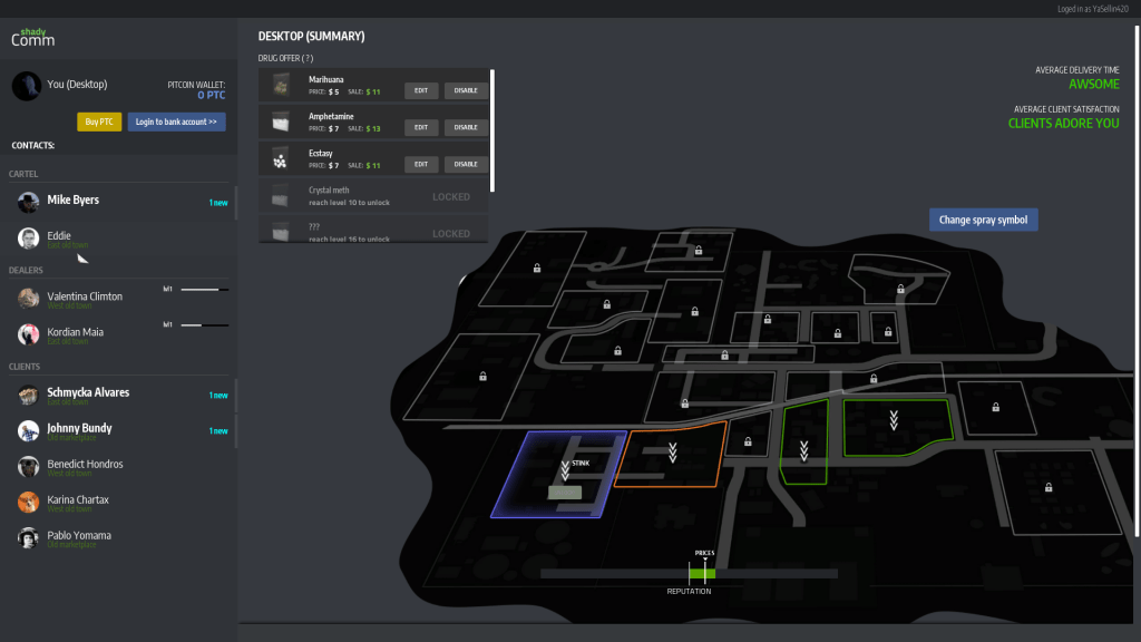 Drug dealer simulator 2 recipe locations