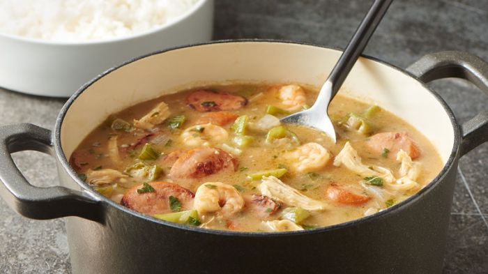 Chicken and sausage gumbo recipe