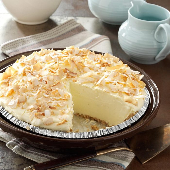 Coconut custard pie recipe