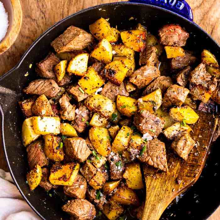 Steak and potatoes recipe