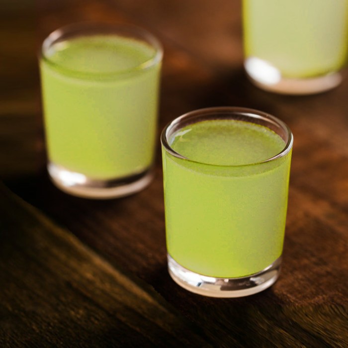 Green tea shot recipe