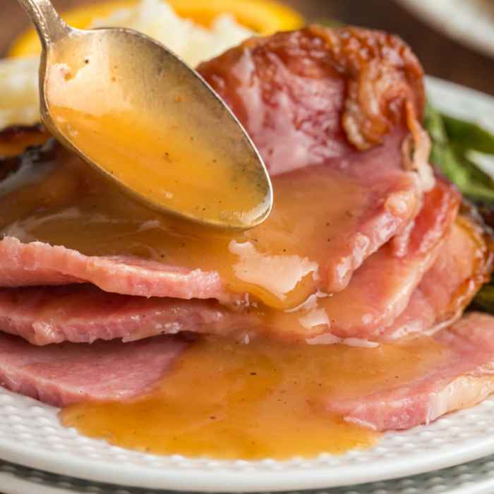 Gravy ham adventuresofmel drippings leftover