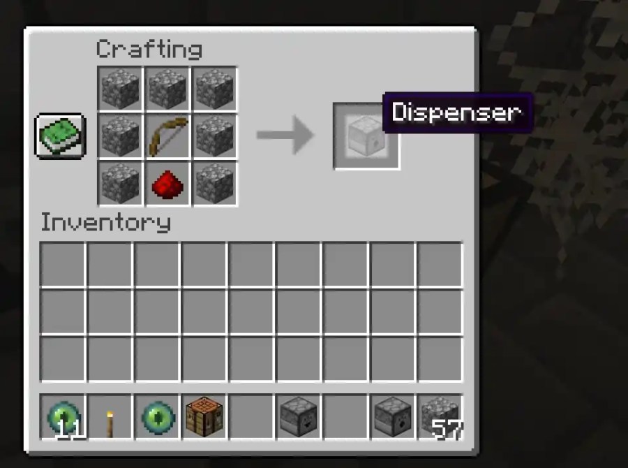Dispenser recipe