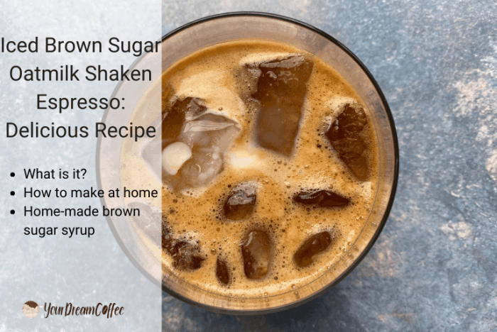 Brown sugar shaken espresso recipe