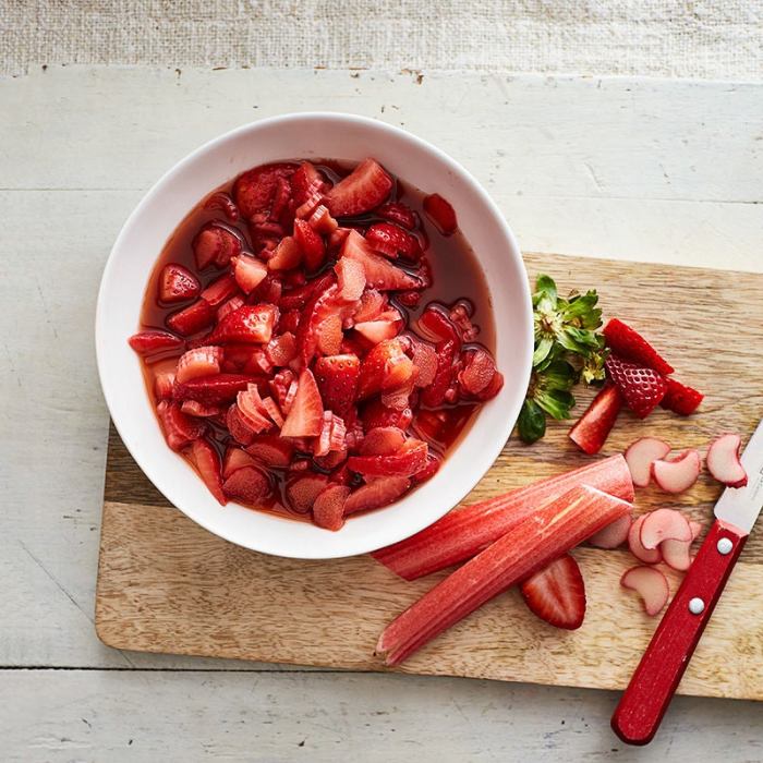 Sauce rhubarb strawberry recipe healthygffamily