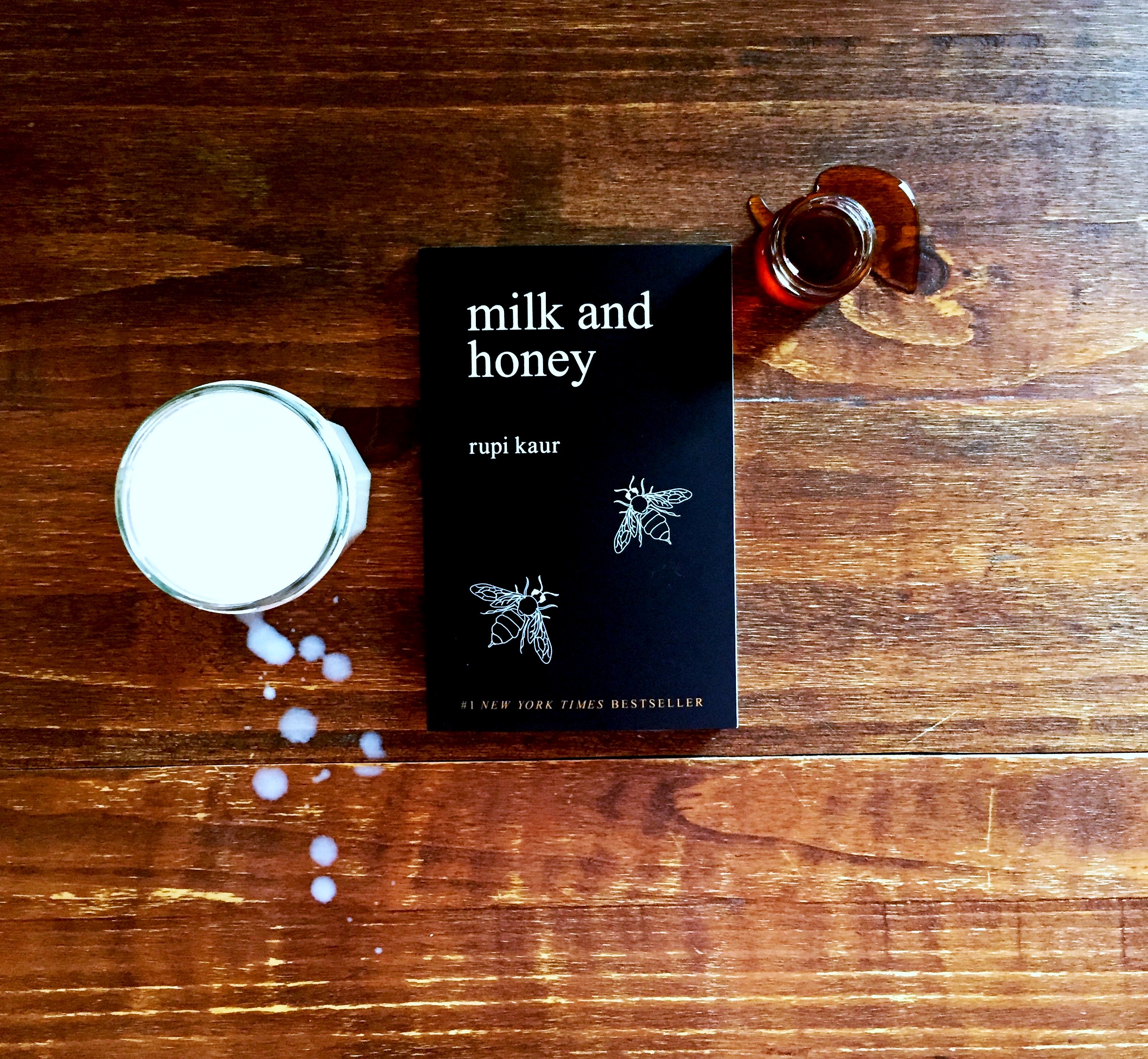 Book with recipes from milk and honey