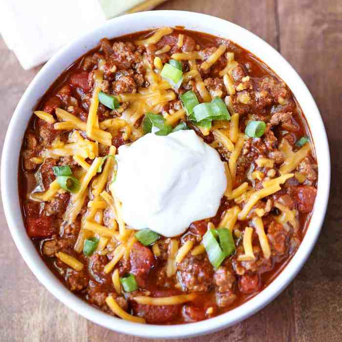 Beanless chili recipe