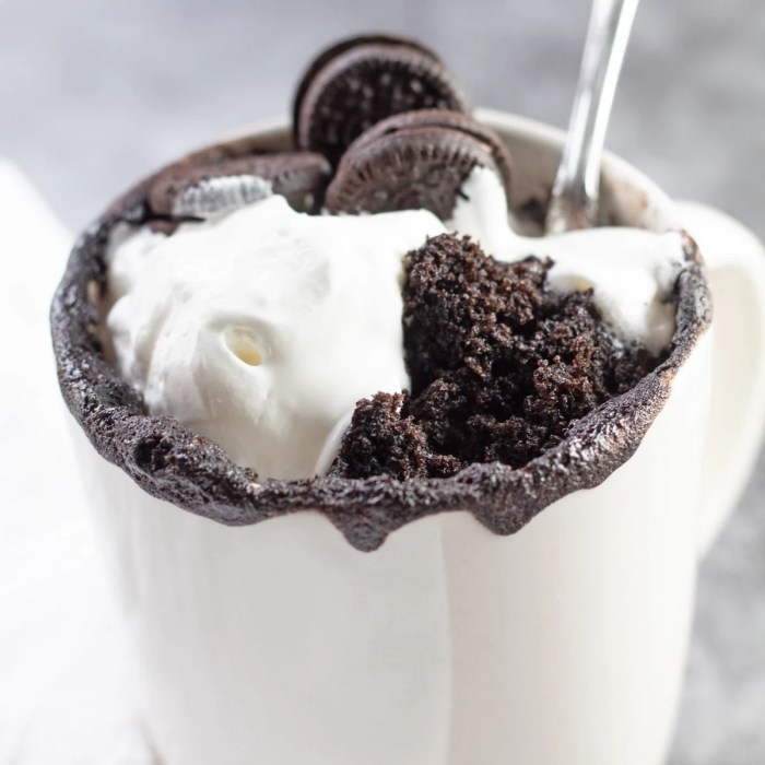 Oreo mug cake recipe