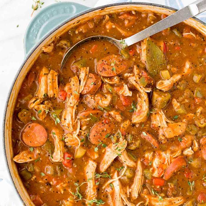 Chicken and sausage gumbo recipe