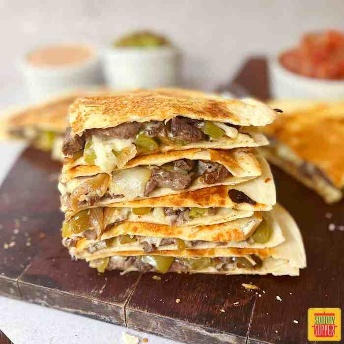 Steak quesadilla recipe