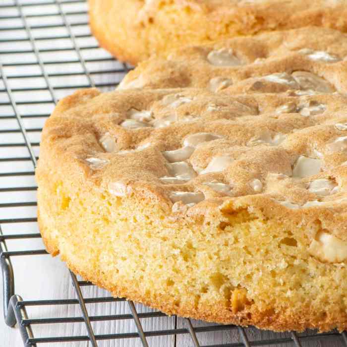 Super moist white cake with chocolate chips recipe