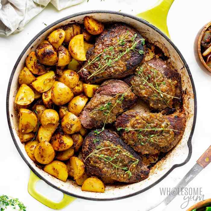 Steak and potatoes recipe
